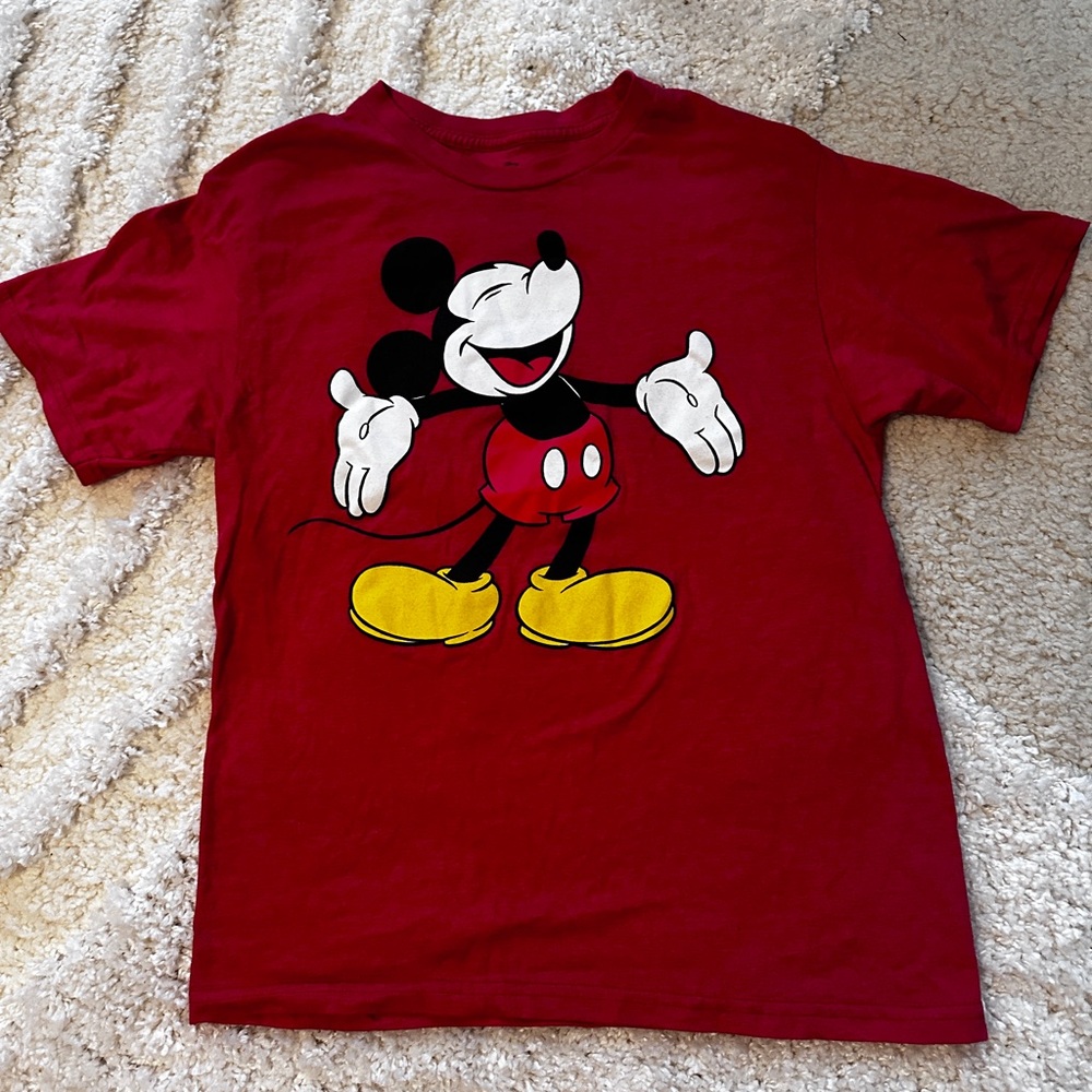 Red Mickey Mouse Kids T-Shirt
